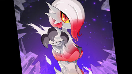 3_fingers biped breasts claws female finger_claws fingers fusion grey_body grey_skin hair iris looking_at_viewer medium_breasts pokemon_fusion pupils red_eyes red_hair solo white_hair yellow_sclera drunk_oak nintendo pokemon pokemon_legends_arceus gardevoir generation_3_pokemon generation_8_pokemon hisuian_form hisuian_zoroark hybrid pokemon_(species) regional_form_(pokemon) 16:9 digital_media_(artwork) half-length_portrait hi_res portrait widescreen