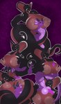 anthro areola backsack balls between_breasts big_areola big_balls big_breasts big_nipples black_body breast_grab breast_play breast_smother breasts butt butt_grab clitoris dominant dominant_female erection face_between_breasts female femboy frill_(anatomy) genitals hand_on_breast hand_on_butt head_between_breasts holding_breast horn kissing_balls larger_female male male/female membrane_(anatomy) membranous_frill multicolored_body navel nipples penetration penis pink_eyes purple_body pussy red_body red_eyes sex short_stack size_difference smaller_male smothering tail teapot_(body_type) thick_thighs titfuck tongue two_tone_body vaginal vaginal_penetration wide_hips qwell plum_(plumbold) qetesh_the_cobra cobra kobold lizard reptile scalie snake 2025 absurd_res digital_media_(artwork) hi_res huge_filesize