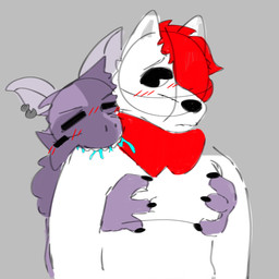 anthro bite chest_tuft duo male male/male tuft sunny_furr arthropod canid canine canis insect lepidopteran mammal moth wolf 1:1 hi_res