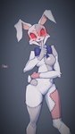 anthro bow_tie breasts buckteeth clothed clothing doll featureless_breasts featureless_crotch female open_mouth red_eyes solo stitch_(sewing) teeth tongue whiskers mozeeeeeeeee five_nights_at_freddy's five_nights_at_freddy's:_security_breach scottgames steel_wool_studios vanny_(fnaf) animate_inanimate human lagomorph leporid living_doll mammal rabbit 2021 9:16 hi_res