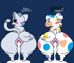 anal_request anthro anus balls begging_for_more big_butt blush bodily_fluids bottom_heavy butt clothing cum cum_drip cum_in_ass cum_inside dripping duo excessive_cum excessive_genital_fluids genital_fluids genitals huge_butt male male/male male_anthro pajama_shirt pajamas presenting presenting_anus presenting_hindquarters self_grope shota simple_background spread_anus spread_butt spreading text transparent_background young young_anthro young_male chesterelementmaster blue's_clues nickelodeon periwinkle_(blue's_clues) sprinkles_(blue's_clues) canid canine canis domestic_cat domestic_dog felid feline felis mammal 2025 alpha_channel digital_media_(artwork) english_text hi_res