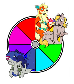 anthro anthrofied areola ball beach_ball bikini black_nose blonde_hair blonde_mane blue_body blue_eyes bodily_fluids breasts clothing color_wheel countershade_face countershade_neck countershade_torso countershading crying dipstick_tail feathered_wings feathers female front-tie_bikini fur gloves_(marking) grey_areola grey_body grey_nipples group hair inflatable magic_user mane markings nipple_slip nipples nude orange_body pineapple_print pineapple_print_bikini pink_areola pink_nipples shaman side-tie_bikini simple_background string_bikini swimwear tail tail_markings teal_bikini teal_clothing teal_eyes teal_inner_ear teal_swimwear tears tongue tongue_out tribal_spellcaster trio two-piece_swimsuit unfinished_version wardrobe_malfunction white_background wings peachy_bat animal_crossing color_wheel_challenge friendship_is_magic hasbro my_little_pony mythology nintendo audie_(animal_crossing) derpy_hooves_(mlp) whaletaur_shaman aquatic baleen_whale canid canine canis cetacean equid equine horse mammal mythological_creature mythological_equine pegasus pony red_wolf whale wolf hi_res unfinished