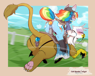 anal anal_penetration animal_genitalia animal_vulva anus big_butt blue_body blush butt buttplug buttplug_in_ass buttplug_insertion canine_genitalia canine_vulva claws dildo dildo_in_vagina dildo_insertion dildo_saddle double_penetration duo equine_genitalia equine_vulva eyebrow_through_hair eyebrows eyelashes eyes_closed female female/female feral gem genitals hair jewel_buttplug multicolored_hair object_in_ass outside pawpads penetration plug_(sex_toy) plug_insertion pupils quadruped rainbow_hair rear_view reins riding riding_dildo running saddle sex sex_toy sex_toy_in_ass sex_toy_in_vagina sex_toy_insertion smile thick_thighs three-quarter_view toe_claws translucent translucent_hair vaginal vaginal_penetration vulva wings cold-blooded-twilight friendship_is_magic hasbro my_little_pony mythology gilda_(mlp) rainbow_dash_(mlp) avian equid equine gryphon mammal mythological_avian mythological_creature mythological_equine pegasus 2025 5:4 hi_res