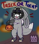 anthro antlers clothed clothing costume fur hair holidays horn kigurumi male onesie open_mouth solo tail text trick-or-treating maxwtv halloween nintendo pokemon akira_kimura eevee generation_1_pokemon jackalope lagomorph mammal pokemon_(species) shiny_pokemon digital_media_(artwork) hi_res