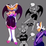 anthro boots breasts cleavage clothed clothing crop_top female footwear hand_in_pocket high_heeled_boots high_heels hoodie pockets shirt shoes solo thong topwear underwear wings jon_bliss sega sonic_the_hedgehog_(series) rouge_the_bat bat mammal emerald_(disambiguation) 1:1 2020 hi_res