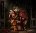 2014 applejack_(mlp) blonde_hair blue_eyes crepuscular_rays cutie_mark equine female feral fluttershy_(mlp) friendship_is_magic fur green_eyes group hair horn horse looking_at_viewer looking_up lord-phillock mammal my_little_pony oil_painting open_mouth orange_fur painting parody pegasus pink_fur pink_hair pinkie_pie_(mlp) pointing pony purple_eyes purple_fur purple_hair rainbow_dash_(mlp) rarity_(mlp) renaissance sitting twilight_sparkle_(mlp) unicorn white_hair wings yellow_fur
Rating: Safe
Score: 5
User: EurynomeEclipseVII
Date: April 24, 2014