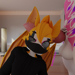 ahegao ambiguous_gender anthro balls clothed clothing duo ear_penetration fur fur_markings genitals green_eyes hair heart_(marking) heart_symbol hoodie knot lamp looking_pleasured male male/ambiguous markings mask nude orange_body orange_fur orange_hair penetration penis pink_body pink_fur purple_body purple_fur sex topwear white_body white_fur wings burtrevolution dust:_an_elysian_tail burtrevolution_(burtrevolution) fidget_(elysian_tail) bat canid canine fox mammal nimbat 1:1 3d_(artwork) absurd_res blender_(artwork) digital_media_(artwork) hi_res huge_filesize