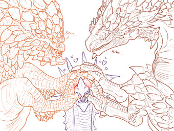 blush feet feral flying foot_fetish foot_in_mouth gesture group growling heart_symbol legs_up licking long_neck looking_at_another male male/male on_snout paws playful scales suggestive suggestive_gesture teasing toe_in_mouth toes tongue trio conditional_dnp samagthrav2 capcom monster_hunter k'veyrna_(abyssal_lagiacrus) bazelgeuse flying_wyvern lagiacrus leviathan_(mh) rath_wyvern rathalos absurd_res detailed hi_res