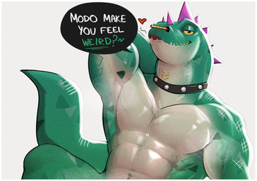 abs anthro bedroom_eyes collar collar_only dialogue facial_piercing green_body green_scales half-closed_eyes head_spikes heart_symbol ladder_piercing lip_piercing male male_anthro muscular muscular_anthro muscular_male narrowed_eyes neck_piercing nose_piercing nose_ring nude pecs piercing pink_spikes pose raised_arm ring_piercing scales seductive solo speech_bubble spikes spikes_(anatomy) talking_to_viewer text yellow_sclera jayjay_(artist) goat_(movie) sony_corporation sony_pictures modo_olachenko komodo_dragon lizard monitor_lizard reptile scalie alternate_version_at_paywall better_version_at_paywall cropped english_text full_version_at_paywall hi_res