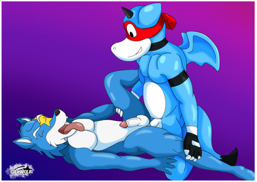 anthro anthro_on_anthro anthro_penetrated anthro_penetrating banner blue_body blue_fur blue_hair blue_scales border clothing duo fur genitals gloves hair handwear horn male male/male male_penetrating penetration penis red_banner scales simple_background tail teeth tongue tongue_out white_body white_border white_eyes white_fur white_hair white_scales ciel-wolf full_frontal_frog mythology joe_(oh_so_hero!) animal_humanoid canid canid_humanoid canine canine_humanoid canis dragon humanoid mammal mammal_humanoid mythological_creature mythological_scalie scalie wolf wolf_humanoid