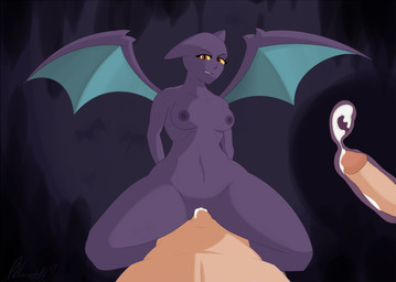 anthro anthro_penetrated anthrofied biped bodily_fluids breasts cowgirl_position cum cum_in_vagina cum_inside duo erection female female_on_human female_on_top female_penetrated first_person_view from_front_position genital_fluids genitals human_on_anthro human_penetrating human_penetrating_anthro human_penetrating_female human_pov humanoid_genitalia humanoid_penis internal interspecies male male/female male_on_anthro male_on_bottom male_penetrating male_penetrating_anthro male_penetrating_female male_pov membrane_(anatomy) membranous_wings nipples nude on_bottom on_top penetrating_pov penetration penile penile_penetration penis penis_in_vagina pokemorph pokephilia red_eyes sex straddling vaginal vaginal_penetration vulva wings pittsworth nintendo pokemon bat crobat generation_2_pokemon human mammal pokemon_(species)