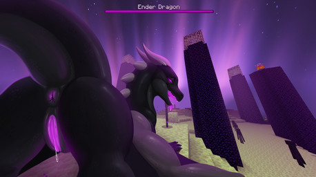 anus female feral genitals horn purple_eyes purple_vulva solo vulva blackscale slo1ka microsoft minecraft mojang mythology xbox_game_studios jean_(minecraft) dragon ender_dragon mythological_creature mythological_scalie scalie purple hi_res