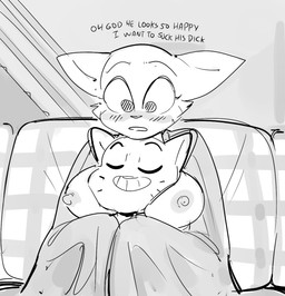 age_difference anthro big_breasts blush breast_pillow breast_squish breasts crossover_ship dialogue duo exposed_breasts female flustered head_between_breasts interjection larger_female male male/female nipples older_anthro older_female omg shota size_difference smaller_male smile squish text young young_anthro young_male younger_anthro younger_male dbaru cartoon_network microsoft prequel_adventure the_amazing_world_of_gumball the_elder_scrolls gumball_watterson katia_managan domestic_cat felid feline felis khajiit mammal 2021 crossover digital_media_(artwork) english_text hi_res monochrome