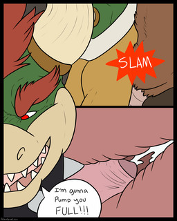 ambiguous_gender ambiguous_penetrated anal anal_penetration anthro anthro_on_anthro anthro_penetrated anthro_penetrating anthro_penetrating_ambiguous anthro_penetrating_anthro black_border bodily_fluids border brown_body brown_fur clothing collar cum cum_in_ass cum_inside cumshot dialogue duo ejaculation erection eyebrows foreskin fur genital_fluids genitals glans hair horn humanoid_genitalia humanoid_penis internal male male/ambiguous male_anthro male_on_anthro male_penetrated male_penetrating male_penetrating_ambiguous male_penetrating_anthro nude open_mouth orgasm penetration penile penile_penetration penis penis_in_ass pink_genitals pink_penis red_eyes red_hair scales sex sharp_teeth shell smile sound_effects speech_bubble spiked_collar spikes tail teeth text tongue yellow_body yellow_scales alexgoneloco mario_bros nintendo bowser plaguerat_(character) koopa mammal reptile scalie 2015 4:5 comic digital_media_(artwork) english_text