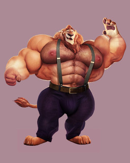 3_toes 4_fingers abs anthro barefoot biceps big_bulge big_muscles biped bottomwear bulge claws clothed clothing feet fingers huge_muscles hyper hyper_muscles looking_at_viewer male mane muscular muscular_anthro muscular_male navel nipples pants pecs pink_background plantigrade simple_background solo tail tail_tuft toe_claws toes topless tuft mezcal_(artist) disney zootopia leodore_lionheart felid lion mammal pantherine 2017 3d_(artwork) digital_media_(artwork) full-length_portrait hi_res portrait