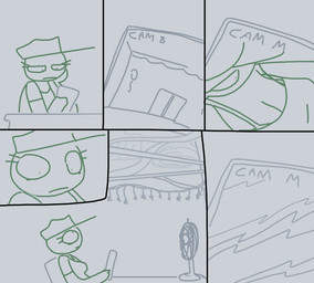 balloon breasts camera chair cleavage clothed clothing crossgender electric_fan electronics female furniture hat headgear headwear inflatable machine oscillating_fan stalker table tablet tablet_computer the_weaver five_nights_at_freddy's five_nights_at_freddy's_2 scottgames jeremy_fitzgerald human mammal