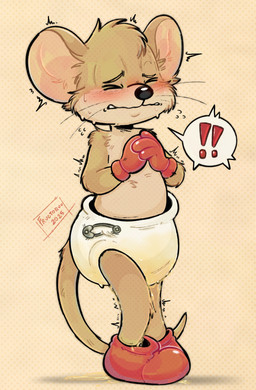 4_fingers abstract_background anthro arm_tuft bent_legs big_ears black_nose blush blush_lines blushing_profusely bodily_fluids brown_arms brown_body brown_cheeks brown_ears brown_eyebrows brown_face brown_fur brown_legs brown_tail cheek_tuft clasped_hands clenched_teeth cloth_diaper clothed clothing countershade_body countershade_face countershade_neck countershade_torso countershading crossed_feet diaper diaper_fetish dotted_background emanata embarrassed excessive_bodily_fluids excessive_genital_fluids excessive_urine exclamation_point eyebrows eyes_closed facial_tuft fingers flying_sweatdrops footwear fur fur_tuft furrowed_eyebrows furry_tail genital_fluids glistening glistening_bodily_fluids glistening_clothing glistening_footwear glistening_genital_fluids glistening_gloves glistening_handwear glistening_nose glistening_safety_pin glistening_shoes glistening_sweat glistening_urine gloves grey_safety_pin grimace hands_to_chest handwear head_tuft humanoid_hands iconography inner_ear_fluff knee_tuft knock-kneed leaking_diaper leaking_urine leg_tuft legs_together long_tail male motion_lines motion_outline mouse_ears mouse_tail multicolored_body multicolored_ears multicolored_face multicolored_fur omorashi pantsless pantsless_anthro pantsless_male pattern_background peeing pointy_speech_bubble quivering_lips quivering_mouth rat_ears rat_tail red_clothing red_footwear red_gloves red_handwear red_shoes safety_pin sagging_diaper shaking shirtless shirtless_anthro shirtless_male shoes simple_background solo speech_bubble standing_in_urine sweat sweatdrop sweatdrop_(iconography) swollen_diaper tail tan_background tan_body tan_cheeks tan_countershading tan_face tan_fur tan_inner_ear tan_inner_ear_fluff tan_neck tan_snout tan_torso tan_underbelly teeth text tremble_spikes trembling tuft unclean_diaper urine urine_drip urine_in_shoe urine_pool urine_pooling used_diaper using_diaper watersports wavy_mouth wearing_diaper wet_diaper wetting wetting_diaper whiskers white_diaper fructoruu marmaduke_mouse mammal mouse murid murine rodent 2025 artist_name colored colored_sketch digital_drawing_(artwork) digital_media_(artwork) hi_res pictographics sketch