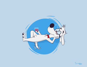 animal_genitalia anthro balls drunk eyewear fur genitals glasses looking_at_viewer lying male on_back sheath simple_background solo substance_intoxication white_body white_fur scuzzyfox jay_ward_productions mr._peabody_and_sherman mr._peabody canid canine canis domestic_dog mammal absurd_res hi_res shaded wallpaper