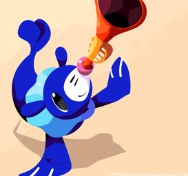 ambiguous_gender black_eyes blue_eyes feral musical_instrument solo tail whiskers sleepy_sealion nintendo pokemon generation_7_pokemon pokemon_(species) popplio 2026 absurd_res dated hi_res signature