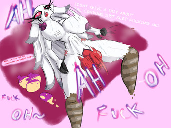abdominal_bulge ahegao anthro anthro_penetrated avian_legs balls begging_for_more biped bodily_fluids bouncing_breasts breasts condom cum dialogue dirty_talk duo erection feathers female female_penetrated filled_condom from_front_position front_view fucked_silly genital_fluids genitals grabbing_bedding heart_eyes heart_symbol high-angle_view humanoid_on_anthro humanoid_on_bottom humanoid_penetrating humanoid_penetrating_anthro looking_pleasured lying makeup male male/female male_on_bottom male_penetrating male_penetrating_female motion_lines nipple_outline nipples non-mammal_breasts non-mammal_nipples nude nude_anthro nude_female on_back on_bottom open_mouth penetration penile penile_penetration penis penis_in_vagina profanity red_body red_eyes rough_sex running_makeup sex sexual_barrier_device small_waist text vaginal vaginal_penetration waist_grab white_body white_feathers caldinie1 hellaverse helluva_boss stella_(helluva_boss) avian avian_demon humanoid imp 4:3 colored english_text hi_res shaded