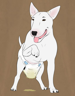 bodily_fluids clothed clothing diaper ear_piercing feral genital_fluids leaking_diaper male male_feral peeing piercing sagging_diaper tongue tongue_out unclean_diaper urine urine_pool used_diaper using_diaper wearing_diaper wet_diaper wetting wetting_diaper twistedewe boaz_(darkmare) bull_terrier canid canine canis domestic_dog hunting_dog mammal terrier hi_res