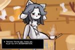 :3 anthro black_hair blush bodily_fluids breasts container cum cum_inside cup determination female fur genital_fluids genitals hair looking_at_viewer nipples nude open_mouth pussy solo spread_pussy spreading sweat tea_cup text white_body white_fur lumineko undertale undertale_(series) temmie_(undertale) mammal tem 2015 3:2 digital_media_(artwork) english_text