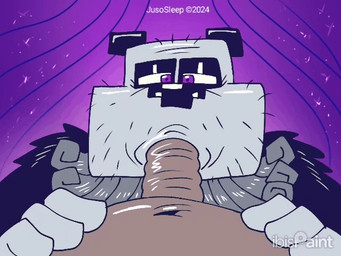 anthro belly bouncing duo fellatio first_person_view male male/male oral overweight penile sex solo wrinkled_penis jusosleep yin_yang_yo! master_yo bear giant_panda mammal 4:3 animated