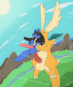 abdominal_bulge anal anthro anthro_on_feral anthro_penetrated ball_size_difference ball_slap balls balls_deep balls_touching belly bestiality big_balls big_belly big_butt big_penis big_tail bodily_fluids butt crying deep_penetration dripping duo erection eyes_closed feral feral_penetrating feral_penetrating_anthro flying flying_sex forest forest_background genital_fluids genitals huge_balls huge_penis knot leaking_precum male male/male male_on_feral male_penetrated male_penetrating male_penetrating_male mountain nature nature_background open_mouth pawpads paws penetration penis penis_size_difference plant precum precum_drip precum_on_penis precum_squirt precum_string river sex size_difference sky slap sun tail tears thick_thighs tree wings dengon nintendo pokemon generation_4_pokemon generation_9_pokemon lucario mega_dragonite mega_evolution pokemon_(species) 2d_animation 5:6 animated frame_by_frame hi_res loop short_playtime