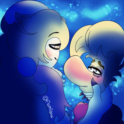 4_fingers anthro big_nose black_claws black_eyebrows black_eyes blonde_hair blue_background blue_ear_piercing blush blush_lines blushing_profusely brown_eyebrows claws clothed clothed_anthro clothed_female clothed_humanoid clothed_male clothing duo ear_piercing ears_down eye_contact eyebrow_through_hair eyebrows female female_anthro finger_claws fingers floating_head fur hair hand_on_chin heart_eyes heart_symbol hoodie larger_anthro larger_female light long_ears long_hair looking_at_another male male/female male_humanoid narrowed_eyes noseless piercing pink_clothing pink_shirt pink_topwear pivoted_ears pupils red_clothing red_hoodie red_topwear shirt simple_background size_difference smaller_humanoid smaller_male smile smiling_at_another smiling_at_partner sparkles squint tan_body tan_skin text topwear torn_clothing torn_shirt torn_topwear translucent translucent_hair white_body white_fur yellow_eyes yellow_pupils flamigoat mario_bros mario_plus_rabbids_kingdom_battle mario_plus_rabbids_sparks_of_hope mythology nintendo raving_rabbids rayman_(series) ubisoft rabbid_peach rayman canid canine humanoid hybrid lagomorph mammal mythological_canine mythological_creature rabbid raypeople_(rayman) werecanid werecanine werecreature werewolf 1:1 2024 artist_name colored crossover digital_drawing_(artwork) digital_media_(artwork) english_description hi_res lighting shaded