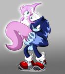 anthro balls blue_balls blue_body blue_eyes blue_fur blue_skin bodily_fluids breasts cum cum_in_pussy cum_inside duo female fur genital_fluids genitals green_eyes grey_background hair male male/female purple_hair simple_background sandunky sega sonic_the_hedgehog_(series) sonic_unleashed lah_(sonic) sonic_the_hedgehog sonic_the_werehog eulipotyphlan mammal werecreature wereeulipotyphlan werehog hi_res