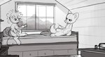 2017 anthro bass_guitar bottomless box can canid canine clothed clothing container cooper_(scratch21) detailed_background digital_drawing_(artwork) digital_media_(artwork) duo felid fox fur furniture greyscale guitar hair happy inside kitchiki lion male mammal mane matt_(scratch21) monochrome mountain musical_instrument narrowed_eyes nude pantherine pillow plucked_string_instrument red_fox scratch21 sitting sketch sky smile string_instrument tail tail_tuft topless true_fox tuft window