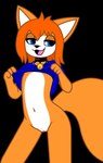 anthro clothed clothing clothing_lift female flat_chested genitals pussy shirt shirt_lift solo topwear altitude_eneer_e jenny_young canid canine fox mammal stilted_redwood_fox alpha_channel hi_res