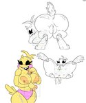 anthro avian_feet big_breasts breasts female fingers genitals machine nipples nude sharp_teeth solo teeth toy navysblues five_nights_at_freddy's five_nights_at_freddy's_2 scottgames toy_chica_(fnaf) animatronic avian bird chicken galliform gallus_(genus) phasianid robot 2023 digital_media_(artwork) hi_res