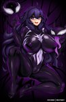 big_breasts breasts camel_toe clothing female floating genitals hair huge_breasts long_hair long_tongue looking_at_viewer nipples open_mouth purple_eyes purple_hair pussy simple_background smile solo spread_legs spreading tight_clothing tongue tongue_out rikatsuky nintendo pokemon hex_maniac animate_inanimate gastly generation_1_pokemon haunter human living_clothing mammal pokemon_(species) symbiote absurd_res hi_res