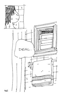 ambiguous_gender anthro bathing blush dialogue hair hair_over_eyes inside page_number round_ears round_nose simple_background solo speech_bubble text towel wet white_background window gaydottiff ash_(gaydottiff) mammal mouse murid murine rodent 2024 black_and_white comic english_text hi_res monochrome trans_(lore) trans_woman_(lore)
