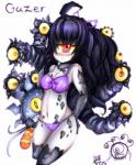 1_eye :< black_hair blush bra breasts camel_toe cleavage clothed clothing female hair heart_eyes heart_symbol long_hair looking_at_viewer monster_girl_(genre) pale_skin panties pupils red_eyes simple_background solo symbol-shaped_pupils tentacles underwear unusual_pupils white_background yellow_sclera tokamaku monster_girl_encyclopedia gazer_(mamono_girl_lover) beholder cyclops gazer humanoid mammal monster monstrous_humanoid tentacle_creature