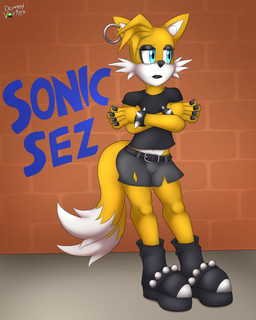 2_tails alternative_fashion anthro belt black_clothing black_eyeshadow black_fingernails black_footwear black_lipstick black_nails black_shirt black_shoes black_topwear blue_eyes bottomwear bracelet brick brick_wall cheek_tuft clothing colored_nails dipstick_tail ear_piercing ear_ring eyeshadow facial_tuft femboy fingernails footwear fur goth graffiti graffiti_on_wall grey_bottomwear grey_clothing grey_shorts jewelry lipstick makeup male markings multi_tail nails orange_body orange_fur piercing ring_piercing shirt shoes shorts solo spiked_bracelet spikes tail tail_markings text topwear torn_bottomwear torn_clothing torn_shorts tuft wall_(structure) white_body white_fur white_inner_ear domedvortex sega sonic_the_hedgehog_(series) miles_prower canid canine fox mammal artist_name hi_res