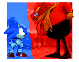 angry anthro big_mustache black_bottomwear black_clothing black_pants blue_body border bottomwear clothing duo eyewear facial_hair featureless_crotch footwear glasses gloves grin hands_on_hips handwear larger_human larger_male looking_at_another looking_down looking_down_at_another looking_up_at_another male male_anthro male_human mustache outside_border pants red_clothing red_footwear red_shirt red_shoes red_topwear shirt shoes size_difference smaller_anthro smaller_male smile smiling_at_viewer topwear wearing_glasses white_border white_clothing white_gloves white_handwear the-doomguysfm classic_sonic_(universe) sega sonic_the_hedgehog_(series) classic_eggman classic_sonic dr._eggman sonic_the_hedgehog eulipotyphlan hedgehog human mammal 2026 3d_(artwork) digital_media_(artwork) full-length_portrait hi_res portrait source_filmmaker_(artwork)