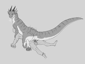 animal_genitalia balls bestiality bodily_fluids breath claws cloaca cloaca_juice cloacal cloacal_penetration cowgirl_position erection female female_feral female_on_top female_penetrated feral feral_penetrated from_front_position genital_fluids genitals horizontal_cloaca hug human_on_feral human_penetrating human_penetrating_feral interspecies larger_female larger_feral larger_penetrated male male/female male_human male_penetrating male_penetrating_female on_bottom on_top penetration penis sex simple_background size_difference smaller_human smaller_male tail thick_tail oldagar angels_with_scaly_wings mythology anna_(angels_with_scaly_wings) dinosaur dragon dromaeosaurid human mammal mythological_creature mythological_scalie prehistoric_species reptile saurischian scalie theropod absurd_res greyscale hi_res monochrome