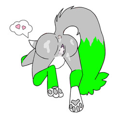 anthro bodily_fluids butt cum cum_in_ass cum_in_vagina cum_inside doggystyle female from_behind_position genital_fluids genitals sex solo vulva unknown_artist canid canine hybrid mammal 1:1 hi_res source_request