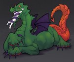 ambiguous_gender belly bodily_fluids duo feral male male/male oral_vore saliva saliva_string tongue vore eelmeal mythology dragon human mammal mythological_creature mythological_scalie scalie absurd_res hi_res