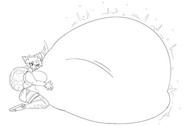 4_fingers anthro belly big_belly big_breasts biped bottomwear breasts clothed clothed_anthro clothed_female clothing emanata female female_anthro fin fingers flower_accessory footwear hair huge_belly hyper hyper_belly kneeling markings obese obese_anthro obese_female overweight overweight_anthro overweight_female rumbling_stomach sandals scale_markings scales shoes shorts simple_background solo tail tail_fin tail_markings thick_tail white_background cocoalop12 aquatic carangiform fish mahi-mahi 2025 black_and_white hi_res monochrome