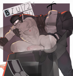5_fingers abs all_fours areola armor ball_size_difference balls biceps big_penis black_balls black_clothing black_eyebrows black_footwear black_glans black_gloves black_handwear black_helmet black_penis black_socks black_suit bodily_fluids bottomwear clothed clothed_humanoid clothed_male clothing collared_shirt dress_shirt duo erection eyebrows fingerless_gloves fingers footwear for_a_head foreskin genital_fluids genitals glans gloves handwear head_grab headgear helmet human_on_humanoid humanoid_genitalia humanoid_penis imminent_sex interspecies male male/male male_human male_humanoid mostly_nude mostly_nude_human mostly_nude_male multicolored_penis muscular muscular_human muscular_humanoid muscular_male navel nipples not_furry obliques pants partially_retracted_foreskin pecs penis penis_poking_out penis_size_difference photocopier pink_areola pink_glans pink_nipples pink_penis precum retracted_foreskin shirt socks standing suit times_new_roman topwear two_tone_penis urethra vein veiny_penis white_balls white_body white_clothing white_penis white_shirt white_skin white_topwear kogito aaron_(docbotfromdoom) human humanoid mammal object_head 2025 absurd_res hi_res