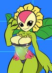 breasts camel_toe clothed clothing female flower looking_at_viewer not_furry one-piece_swimsuit plant solo sunflower swimwear translucent translucent_clothing translucent_swimwear under_boob wide_hips anonymous_artist bandai_namco digimon gris_swimsuit meme_clothing digimon_(species) elemental_creature elemental_humanoid flora_fauna flower_creature humanoid plant_humanoid sunflowmon absurd_res hi_res meme