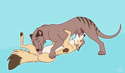 69_position animal_genitalia animal_vulva balls bodily_fluids canine_genitalia canine_vulva cunnilingus duo erection fellatio female female_penetrated feral feral_on_feral feral_penetrated feral_penetrating feral_penetrating_feral fur genital_fluids genitals half-closed_eyes interspecies lying male male/female male_penetrating male_penetrating_female narrowed_eyes on_back oral oral_penetration pawpads paws penetration penile penile_penetration penis saliva saliva_on_penis saliva_on_tongue saliva_on_vulva sex simple_background smile spread_legs spreading tail tongue tongue_out tongue_out_fellatio vaginal vulva caraluca thylus canid canine dasyuromorph fox mammal marsupial recently_extinct_species thylacine digital_media_(artwork) hi_res
