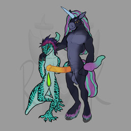animal_genitalia animal_penis anthro balls blue_body claws duo equine_genitalia equine_penis erection feet fur genitals hair hooves horn male male/male markings nude penile penis smile spots tail ryukai mythology cerberus_(ryukai) cerberus_raine kaleb_(ryukai) kaleb_rushmore clydesdale draft_horse equid equine eublepharid gecko horse leopard_gecko lizard mammal mythological_creature mythological_equine reptile scalie unicorn 1:1 digital_media_(artwork)