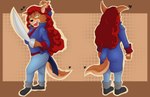 anthro crossgender female solo jakinsstudio disney talespin don_karnage canid canine fox mammal red_fox true_fox absurd_res hi_res