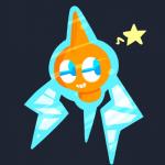 not_furry smile solo star calmchapsart nintendo pokemon generation_4_pokemon normal_rotom pokemon_(species) rotom 1:1 hi_res