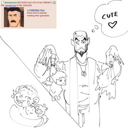 5_fingers anthro bald beard bodily_fluids crying dialogue dog_tags facial_hair feathered_wings feathers female fingers group hair holding_baby male neonate short_hair simple_background tears tears_of_joy text thought_bubble white_background wings young young_anthro young_female young_male espectro111222 4chan cavemanon_studios snoot_game amber_(snoot_game) carla_(skinnie_game) green_(snoot_game) pseudon_mous_(skinnie_game) haplorhine human mammal monkey prehistoric_species primate pterosaur reptile scalie simian_(species) 1:1 2025 english_text hi_res monochrome sketch grandchild_(lore) granddaughter_(lore) grandfather_(lore) grandfather_and_grandchild_(lore) grandfather_and_granddaughter_(lore) grandfather_and_grandson_(lore) grandmother_(lore) grandmother_and_grandchild_(lore) grandmother_and_granddaughter_(lore) grandmother_and_grandson_(lore) grandparent_(lore) grandparent_and_grandchild_(lore) grandson_(lore)