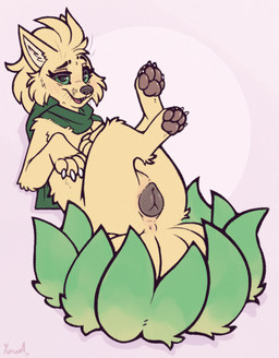 9_tails animal_genitalia animal_vulva anus canine_genitalia canine_vulva claws female feral fur genitals green_eyes multi_tail pawpads paws solo tail vulva whiskers yurusa nintendo pokemon jaden_(invalid_nickname) canid canine generation_1_pokemon mammal ninetales pokemon_(species) hi_res